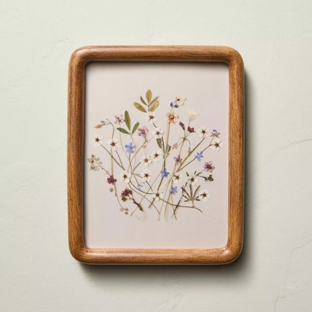 Pressed Wild Flowers Framed Wall Art 8x10 - Hearth & Hand Magnolia, Target
